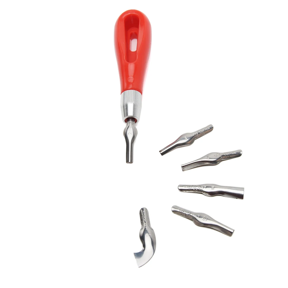 Carving Tool Portable Multifunctional Beginner Engraving Art Supplies LInoleum Cutter Practical ABS Profession Ergonomic | Дом и сад