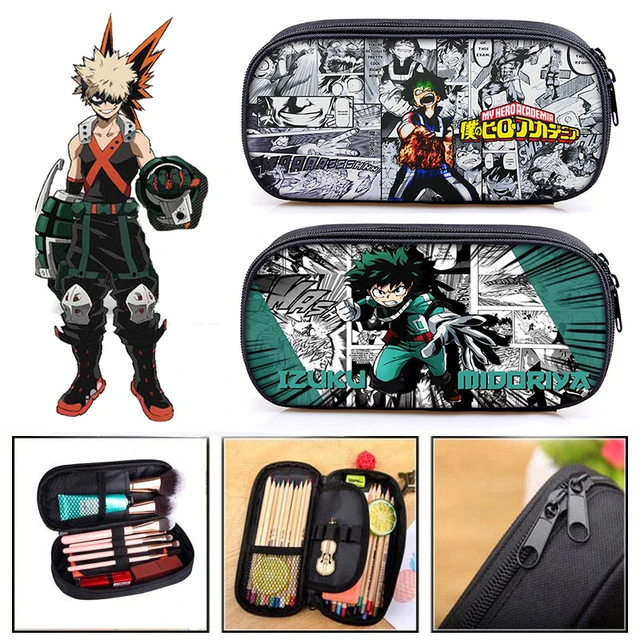 Anime meu herói academia midoriya izuku carteira curta todoroki shoto bolsa  de bolso - AliExpress