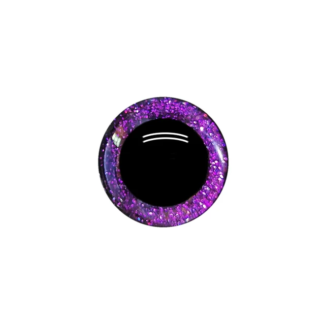 3D glitter eyes safety Puppet Toy Plush Toy Color Doll Eyes for amigurumi crochet stuffed animal free shipping 12mm/16mm/18mm purple