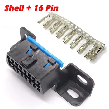 

OBD Plug + Terminal + Insert OBD OBD2 Female Connector J1962f Plug OBD 2 16 PIN with Terminal Suitable for GM/Buick/Mitsubishi