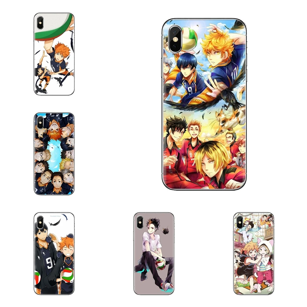 TPU Bag Case For Huawei G7 G8 P7 P8 P9 P10 P20 P30 Lite Mini Pro P Smart Plus 2017 2018 2019 Volleyball Club Haikyuu High School |