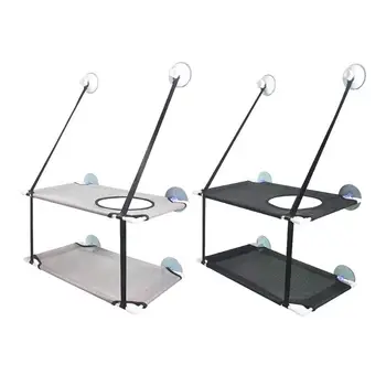 

Double Layer Cat Hammock Window Bed Fleece Blanket and Toy Extra Large Sturdy GXMA