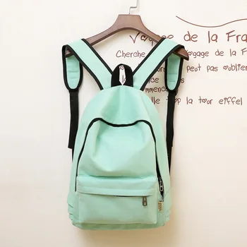 

Men Women Backpack Solid Color Travel Bag Casual Shoulder Bag For Teenage Girl New School Bag Bagpack Rucksack Knapsack 2019