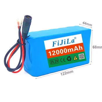 

6s2p 24V 12.0Ah 18650 lithium-ion battery pack 25.2v 12000mAh electric bicycle moped lithium-ion battery pack with BMS