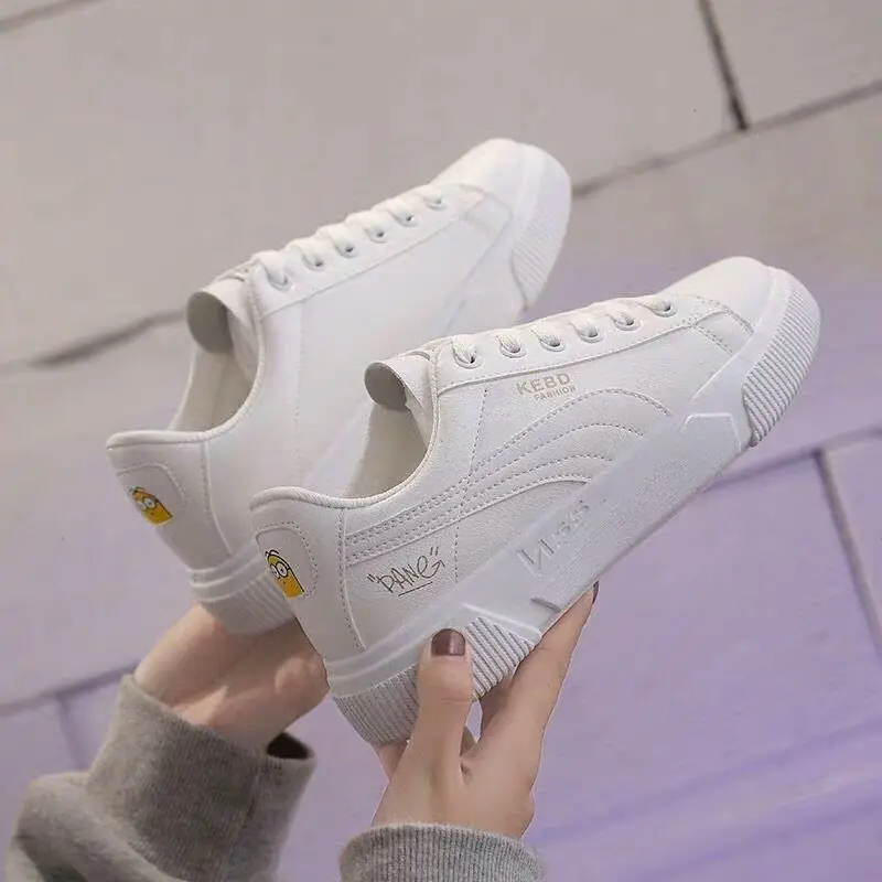 

Small White Shoes Women's 2019 Autumn New Style Versatile Flat Shoes Sports Shoes Autumn Shoes WOMEN'S Shoes Autumn Casual Stude