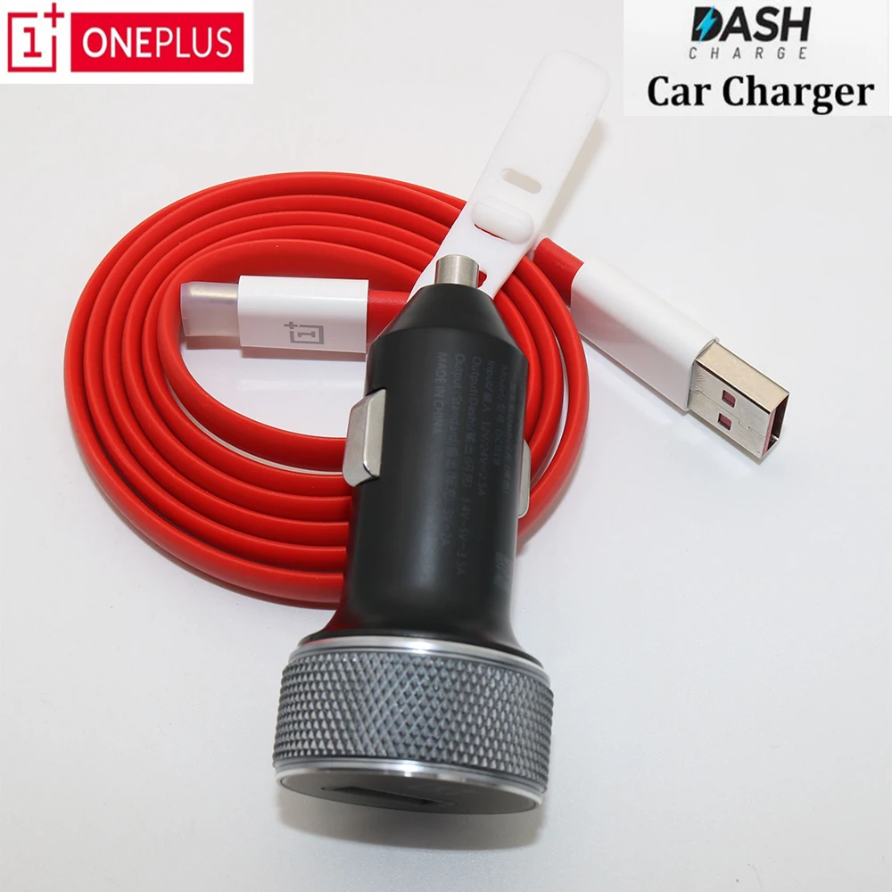 Оригинальное автомобильное зарядное устройство OnePlus Dash, быстрая зарядка, быстрая зарядка с кабелем type-C для смартфона One Plus 7 6 6T 5 5T 3 3t