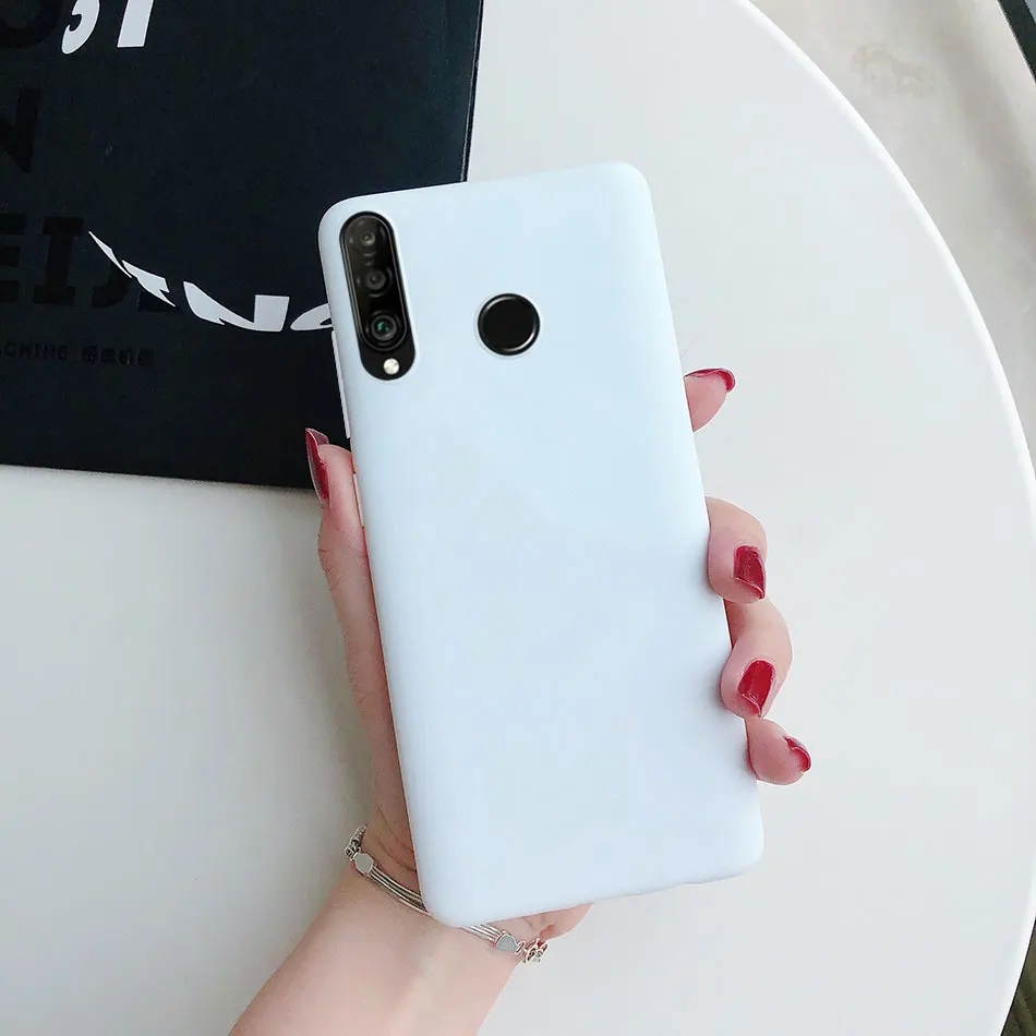 Candy Color Silicone Phone Case For Huawei Honor 20 lite Honor 20s P30 P40 Lite E Y7P Y7 Y9 Prime 2019 Matte Soft Tpu Back Cover 5