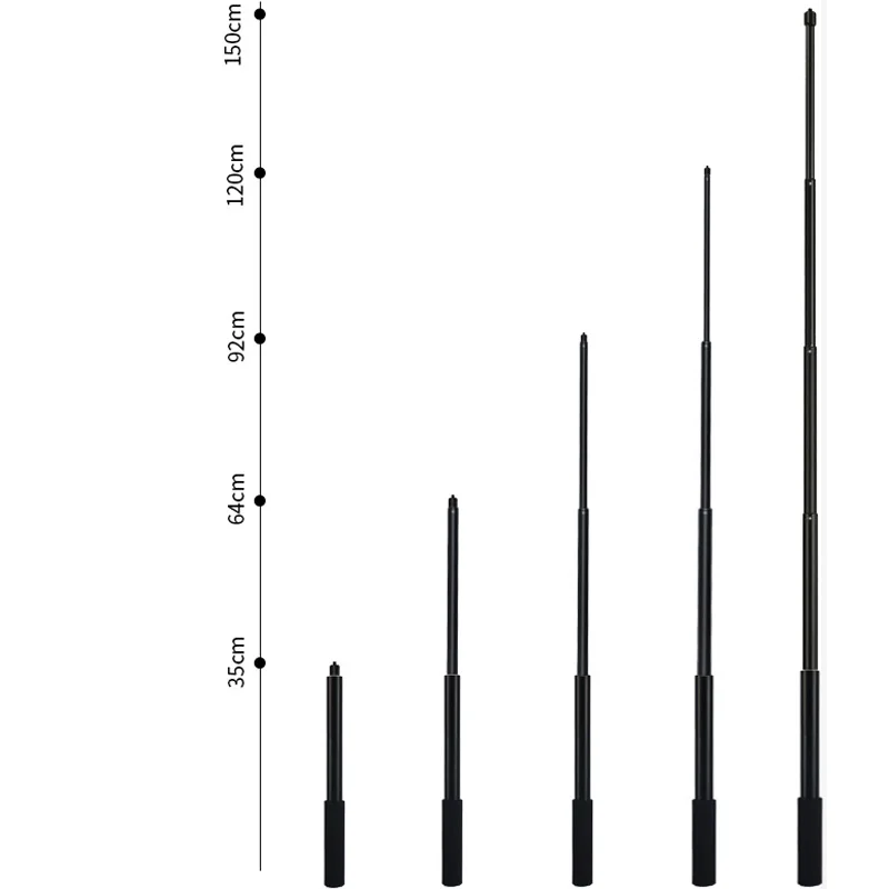 Новинка-2 м-3 м полюс супер длинный алюминиевый сплав селфи палка монопод для GoPro Hero5 6 7 8 Insta360 One X sjcam DJI Osmo Action - Цвет: 1.5M