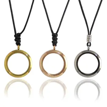 

1PC 25/30MM Stainless Steel Glass Locket Keepsake Cremation Jewelry Memory Keeper Hair or Dried Flower Locket Urn Necklace