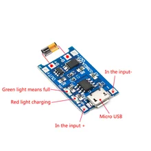 5 шт. Micro USB 5 в 1A 18650 TP4056 модуль зарядного устройства литиевой батареи зарядная плата с защитой двойные функции 1A li-ion