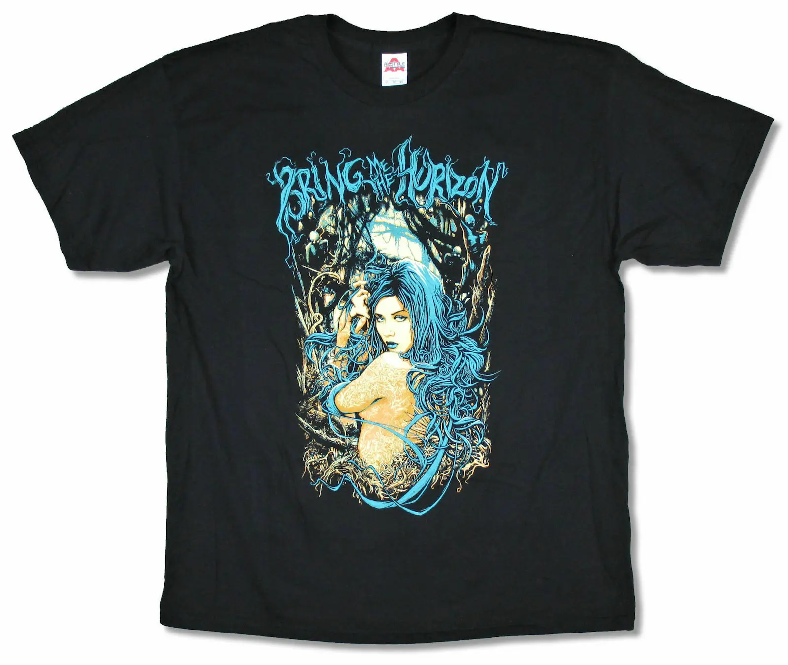 Bring Me The Horizon Forest Girl Black T Shirt New Official BTMH Merch | Мужская одежда