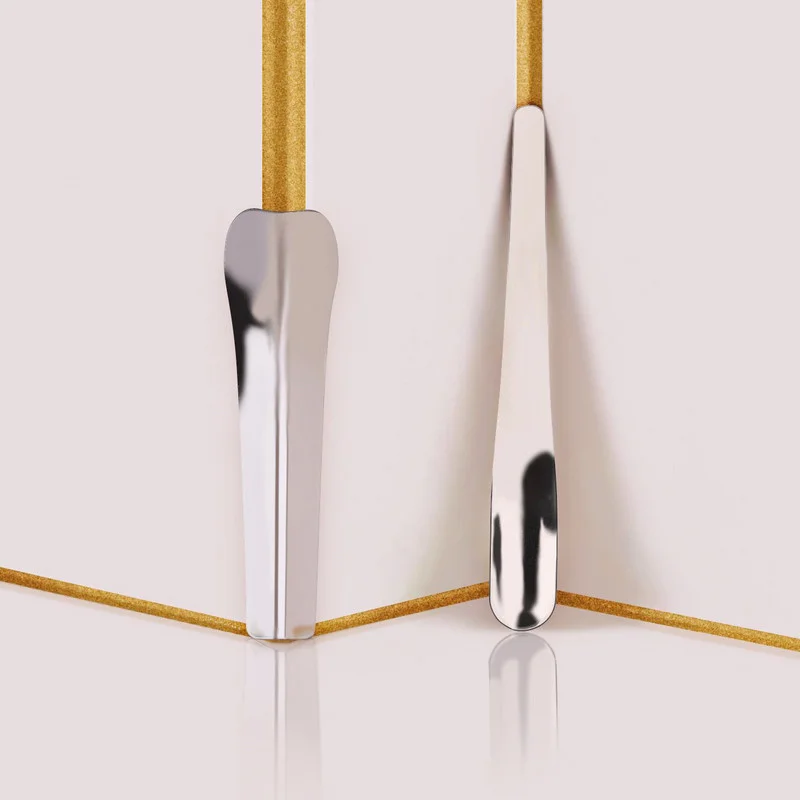 Steel Wall Putty Knife Scraper Ceramic Tile Beauty Seam Agent Yin Yang Corner Shovel remover Pressure Seamer Hand Tool Tile Gap Repair Knife 2pcs/set