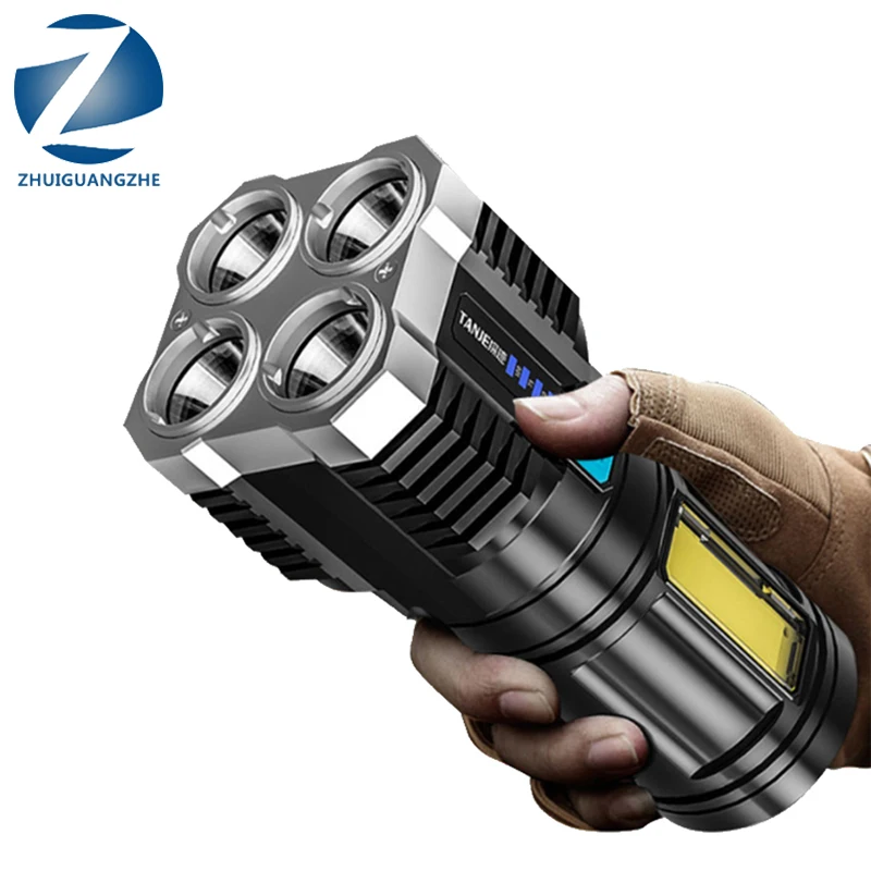 XHP70.2 Built in battery Flashlight USB Rechargeable Portable Powerful Light COB Side Floodlight Searchlight Lantern | Освещение