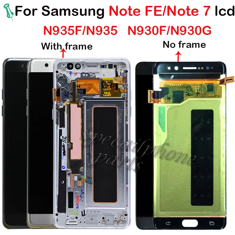 AMOLED ЖК дисплей для Samsung Note Fan Edition FE LCD N935F N935 с сенсорным экраном дигитайзер в сборе