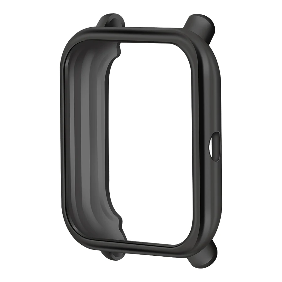 black Смарт-протектор для часов чехол для Huami Amazfit Bip аксессуары мягкий TPU бампер чехол для Amazfit Bip чехол - Цвет: black