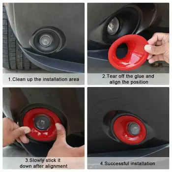 

2pcs Car Front Fog Lamp Light Cover Trim Decor For Dodge Challenger 2015-2019 Car Styling Original Accessories