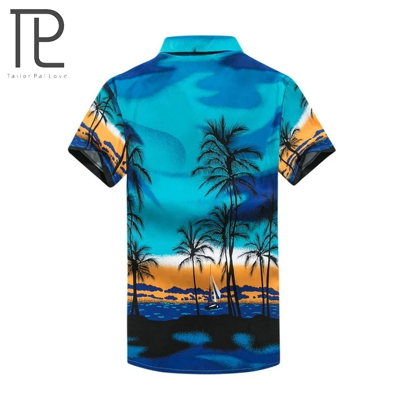 Tailor Pal Love Mens Casual Printed Shirt Men Short Sleeve Beach Shirts Suitable for swimming wading water sports