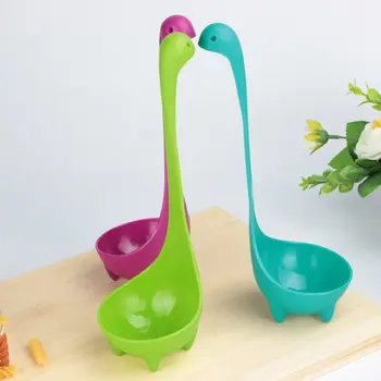 

Kitchen Tools & Gadgets Kitchen Scoops & Rests Nessie Soup Ladle Toughened Loch Ness Stand Upright Kitchen Utensil