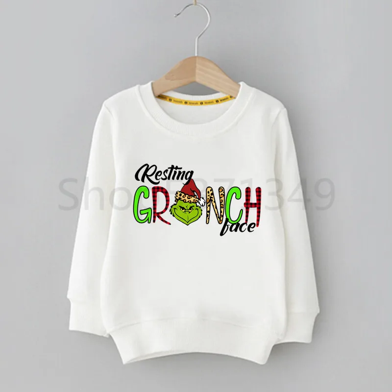 Grinch/Детские толстовки с капюшоном и забавным принтом; толстовки с капюшоном для мальчиков; Детский свитер; повседневные толстовки; осенне-зимняя толстовка с капюшоном