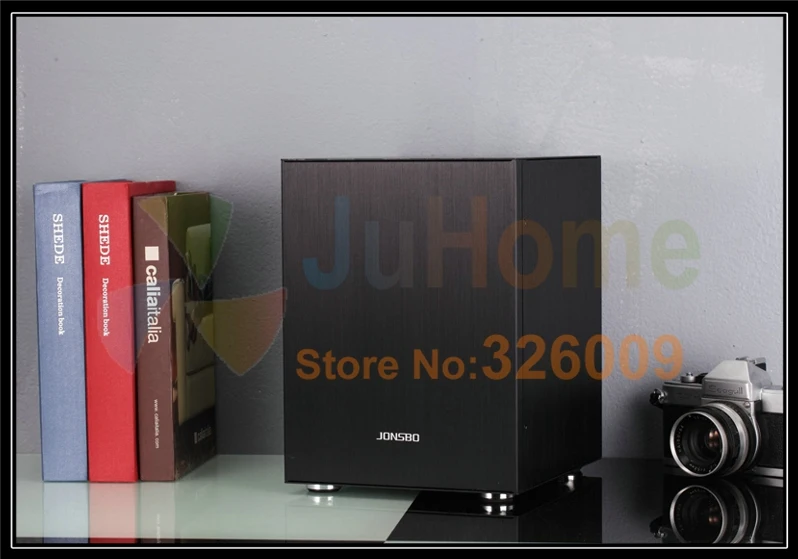 Jonsbo C2 Black C2BK, HTPC ITX мини Чехол для компьютера из алюминия, поддержка 3,5 ''HDD, USB3.0, домашний кинотеатр компьютер, другие C3 V4