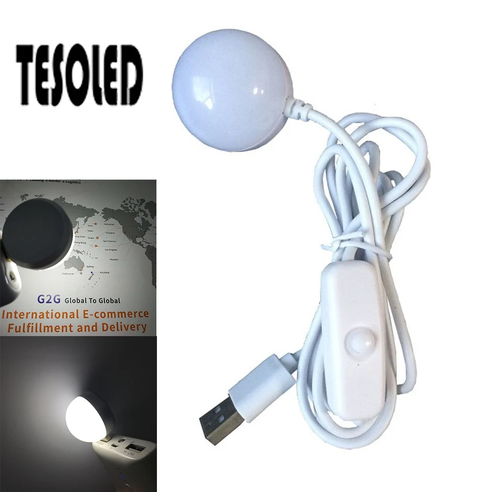USB интерфейс портативное освещение мини 5V светодиодный Ночной Белый свет датчик