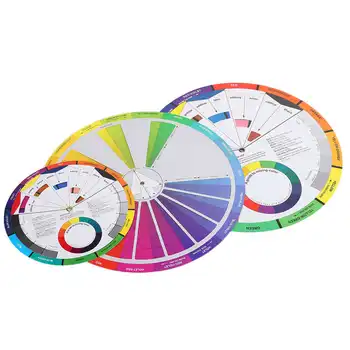 

Color mixing tutorial, 3-part tattoo color wheel Color mixing board Circular colors for the chromatic guide Tattoo
