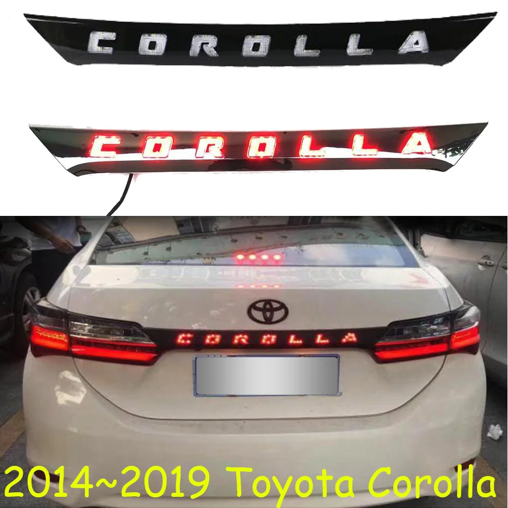 1 шт.~ 2019y Автомобильный задний светильник bupmer для Toyota Corolla, задний светильник altis, светодиодный тормозной фонарь, автомобильные аксессуары, задний светильник taillamp Corolla