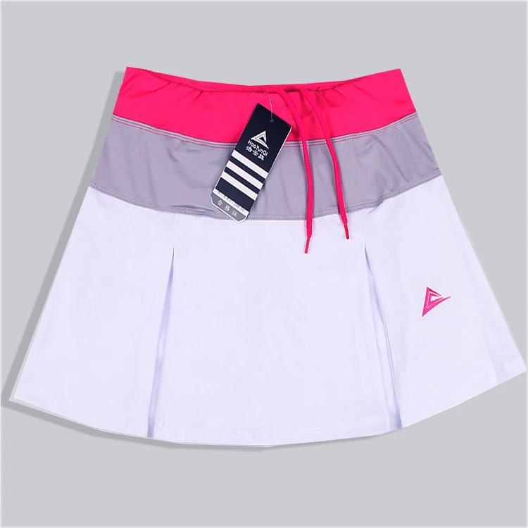 Плиссированная Женская теннисная юбка-шорты для бадминтона, быстросохнущая юбка с защитой от воздействия, теннисные юбки-шорты, женские тренировочные юбки болельщиц
