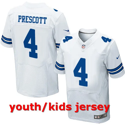 COLOR AS PHOTO SHOWN Stitiched, Dallas s DAK PRESCOTT Elite для молодых детей Джерси - Цвет: COLOR AS PHOTO SHOWN