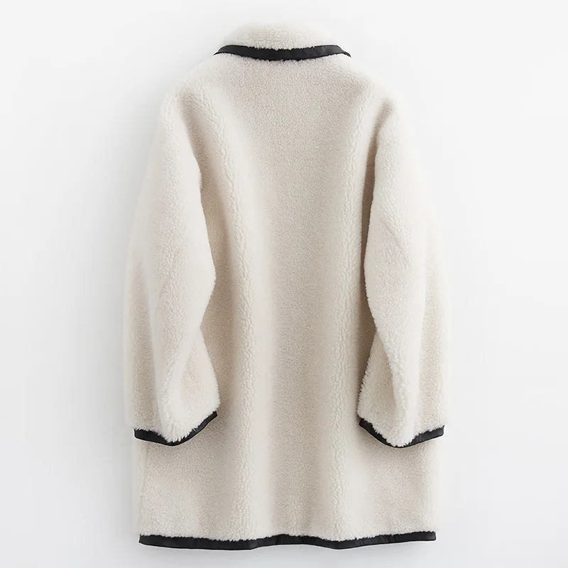 

Real Fur Korean Sheep Shearing Winter Coat 100% Wool Jacket Women Clothes 2020 Manteau Femme B19F33181 YY1173
