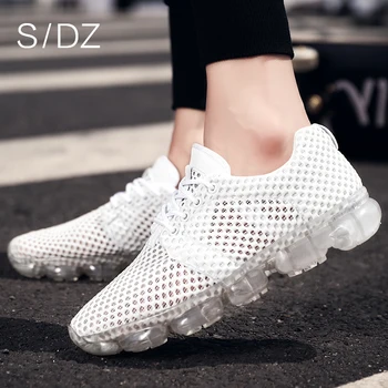 

SDZ 2020 summer running shoes breathable casual men's shoes light mesh shoes transparent soles 39--44