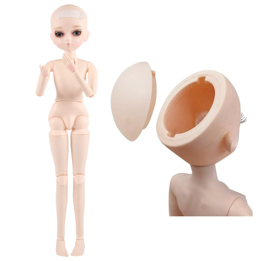 45CM corps nu 1/4 BJD poupées peuvent être changés yeux 18 rotule poupée corps sans tenues accessoires pour filles habiller maquillage