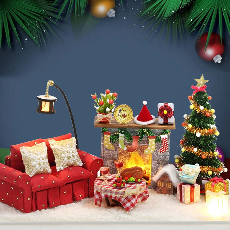 Kersthuisje Candy shop 13,5 cm LED | It's all about Christmas