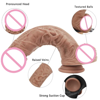 Huge Dildo Strapon for Women Strap-On Big Penis Dildo Toys Adult Realistic Dildo Sex Toys for Women Sextoy Dildo for Anal 6
