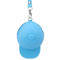 Blue Карамельный цвет, Детский кошелек для девочек, держатель для карт, кошелек, Женский кошелек для монет, силиконовый однотонный клатч для девушек, мини-сумка, 6 цветов - Цвет: Blue