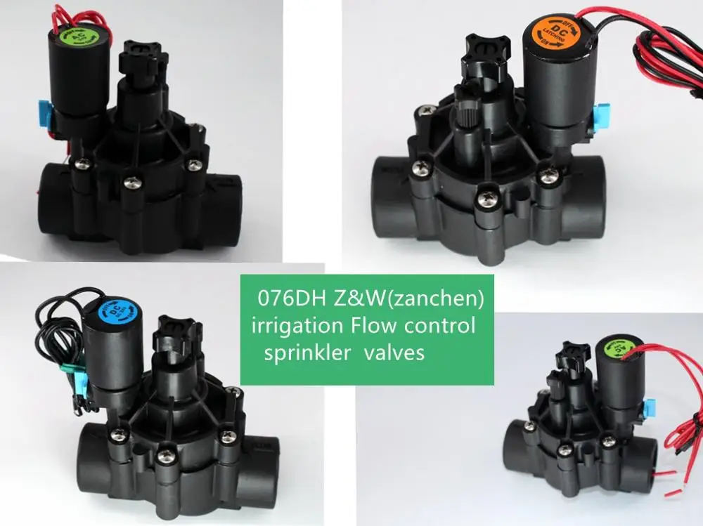 

free shipping Z&W/Rainbird 24vAC 24VDC 9v DC Latich 220vAC 110VAC Irrigation sprinkler valve 3/4inch