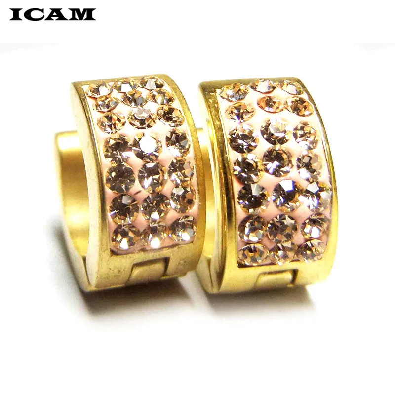 ICAM/простые милые маленькие серьги-кольца для девочек в стиле бохо, синие, красные классические маленькие очаровательные серьги-гвоздики, тонкие обручи, подарок - Окраска металла: Имитация родиевого покрытия