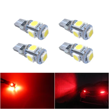 

4x Car Led T10 W5W LED Light Bulb Car Exterior Parking Light For Ford Fiesta Focus 2 MK2 MK3 Explorer S-Max Galaxy