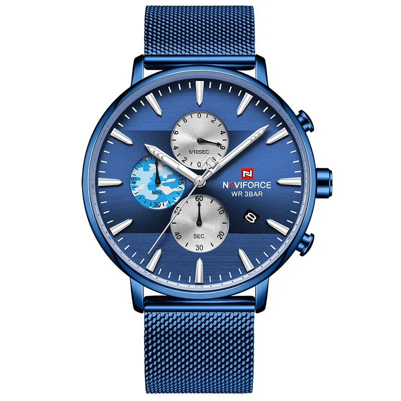 BEBE NAVIFORCE Топ для мужчин s часы брендовые Роскошные модные кварцевые мужские часы водонепроницаемые спортивные стальные военные наручные часы Relogio Masculino - Цвет: BEBE