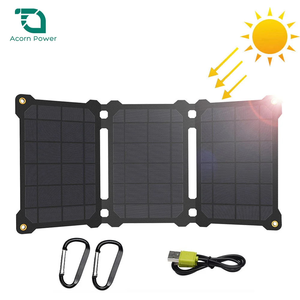 

Solar Charger, 5V Solar Phone Charger Dual USB Solar Panel Charger Waterproof for iPhone iPad Samsung Huawei Xiaomi Lenovo etc.