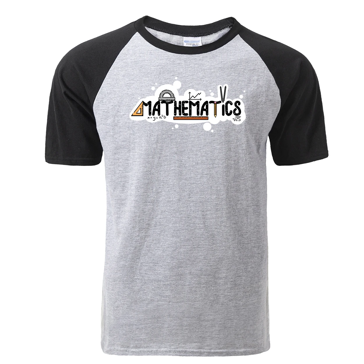 

Fashion Mathematical Formula T-Shirt Mens Funny Design Print Raglan T Shirt Fashion Summer Cotton Tshirt Harajuku Streetwear