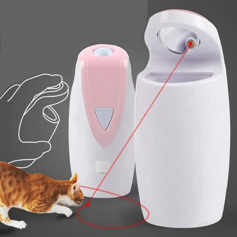 Автоматическая вращающаяся игрушка для домашних животных, игрушка для собак, кошек, интеллектуальное обучающее устройство, USB электрическая Интерактивная Лазерная Игрушка для кошек, продукция для домашних животных