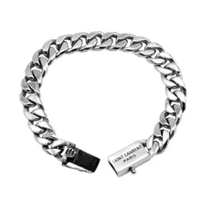 Браслет из стерлингового серебра S925 пробы, индивидуальная Ретро цепочка, модное простое ювелирное изделие в форме буквы, подарок для любимой, новинка, горячая Распродажа