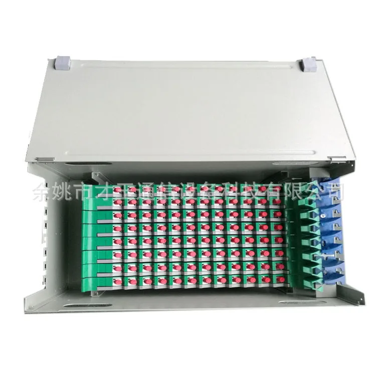 

96 Core ODF Optical Distribution Frame Rack ODF Fiber Optic Unit Box (-Filled with SC/FC Flange Pigtail)
