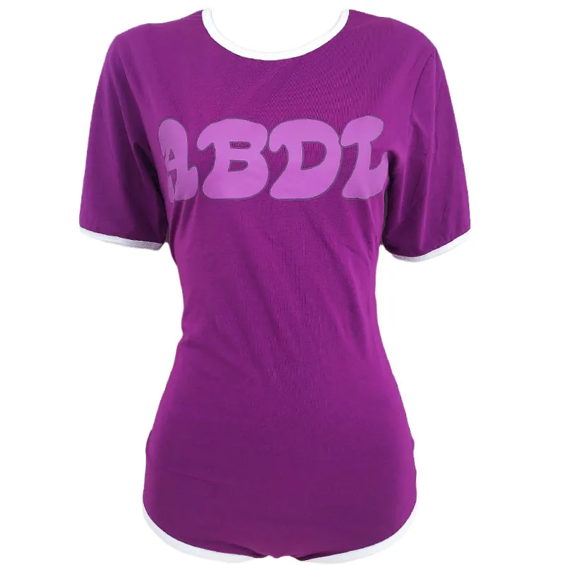 Женский хлопковый комбинезон ABDL; Пижама; комбинезон для взрослых и детей; комбинезон Ddlg для маленьких девочек и взрослых; Детский комбинезон - Цвет: Purple-XL