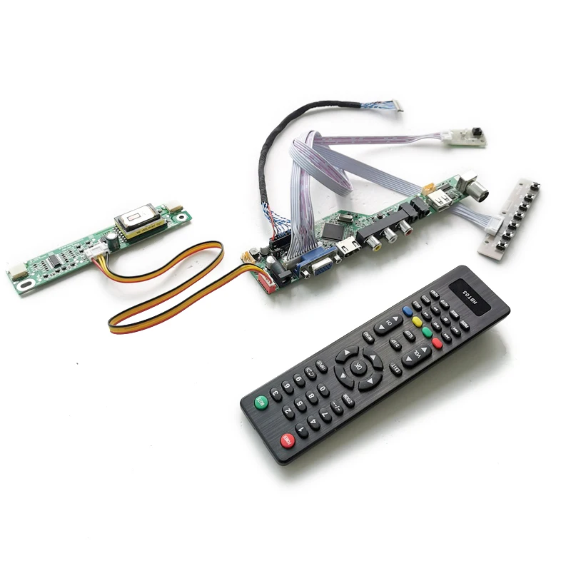 VGA USB AV DIY kit 2-CCFL 1024*768 universal control drive board For G150X1/HT150X02/QD15XL02/QD15XL13 display 20-Pin LVDS | Компьютеры и