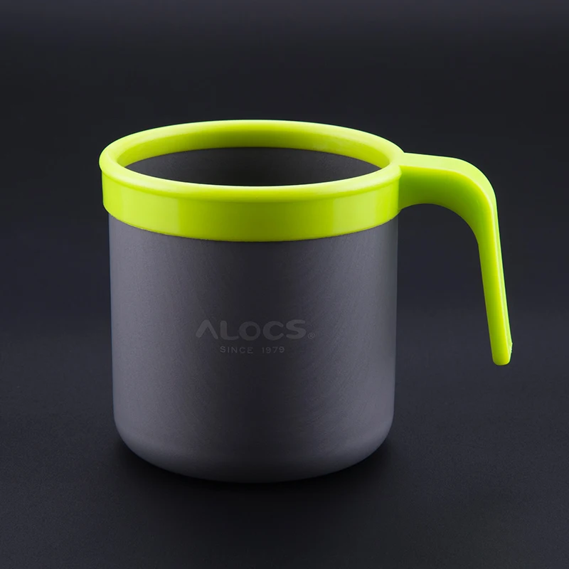 Alocs TW-401 Outdoor Portable 400ml Aluminium Alloy Camping Water Cup Mug Coffee Cup Teacup For Travel Hiking Backpacking 5