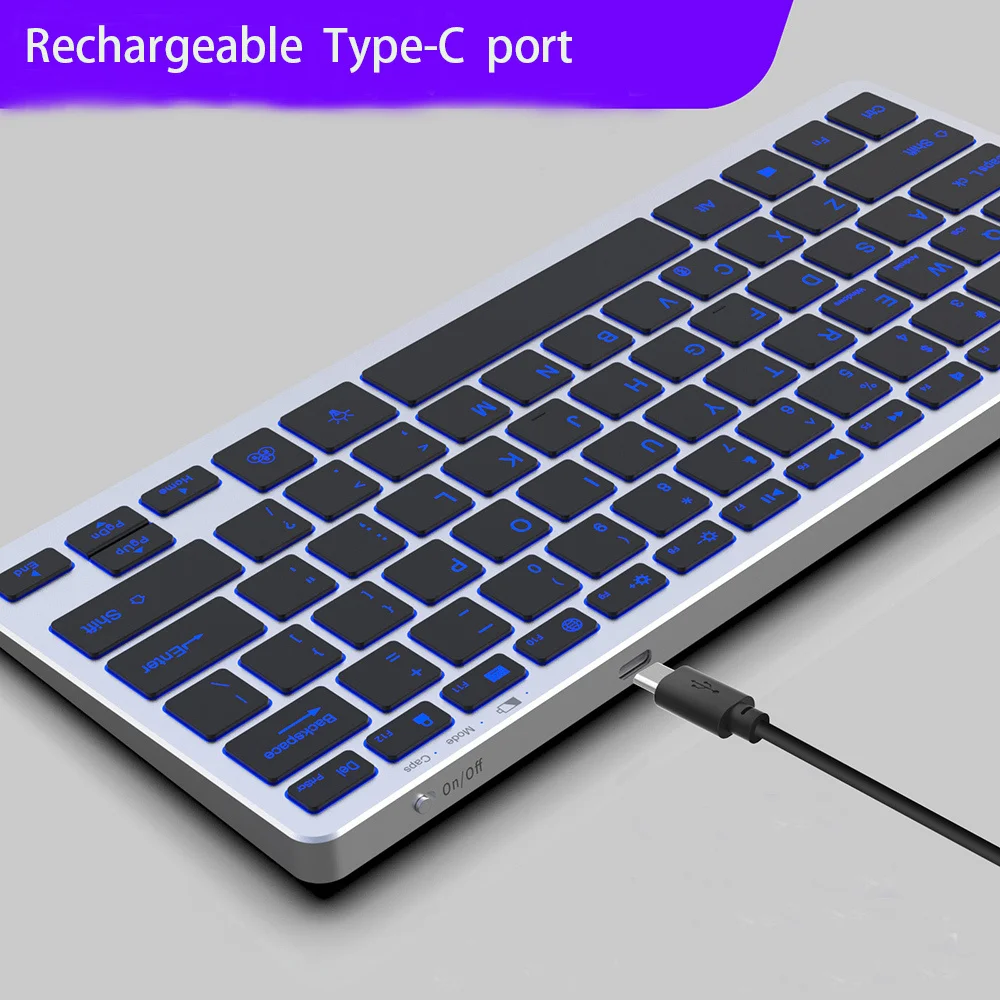 Generic Seenda Multi Device Backlit Keyboard Wireless Illuminated