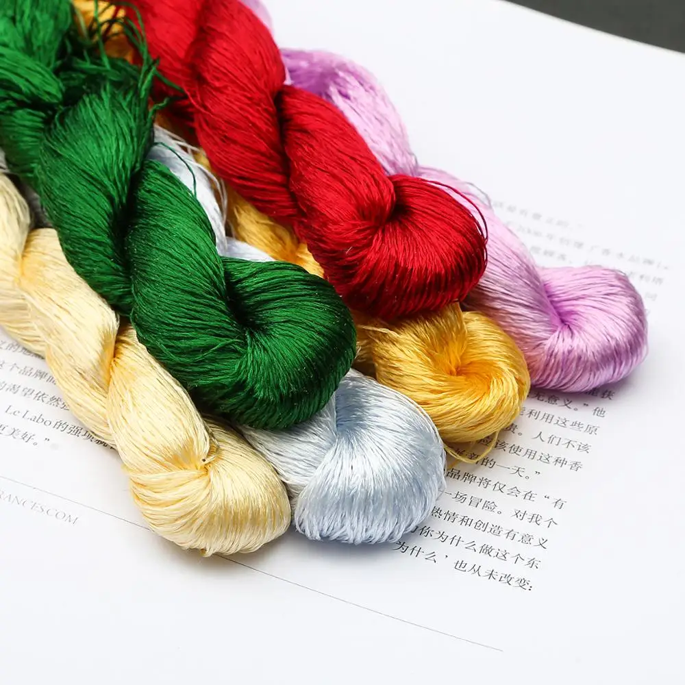 20m/pcs Silk Embroidery 100% Silk Thread Spiraea Embroidery Silk Thread  Small Sticks Of Hand