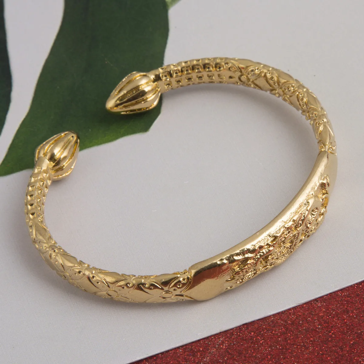 Gold Color Trendy Dragon Bracelet Fashion Accessories Bracelet for Women Bangles Charm Jewelry 3